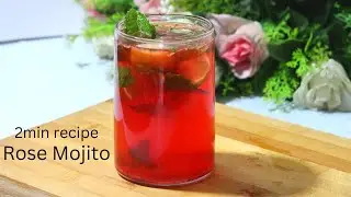 Rose Mojito for Summers | Refreshing Drink For Summers | Mojito Recipe | How to make Rose Lemonade