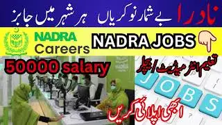 NADRA Jobs 2025 | Apply Now | Multiple Vacancies in Every City | Complete Guide@STC-PK-b6f