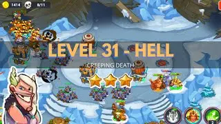 King of Defense 2: Level 31 HELL / CREEPING DEATH / GAMEPLAY GUIDE