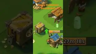 (Boombeach)Holloween details ghosts masked builders and pumpkins