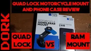 Quad Lock Motorcycle Mount Review and Quad Lock vs Ram Mount Direct Comparison