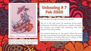 Unboxing#7 Miss Cherry Blossom by Nora Corbett (Cross Stitch Mirabilia)