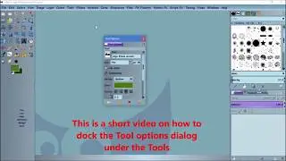 How to dock a dialog in GIMP
