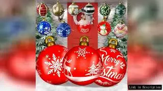 60cm Christmas Inflatable Decora Ball PVC Giant Big Large Balls Xmas Tree Decorations Toy Ball witho