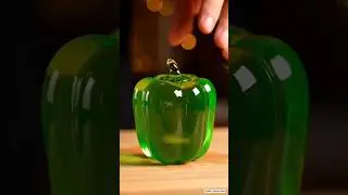 So Satisfying! Bell Pepper ASMR #cuttingart #asmrfruit #relaxing #capsicum #satisfying #shorts