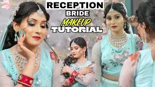 reception bridal makeup and hairstyle | reception makeup look | engagement makeup tutorial