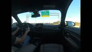 2016 BMW M3 DINAN STAGE 2 F80 6-SPEED MANUAL SEDAN DRIVING VIDEO W/MIC MOUNTED OUTSIDE NEAR EXHAUST