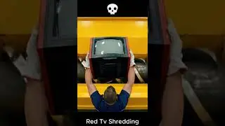 Red Tv Shredding #asmr #shredded