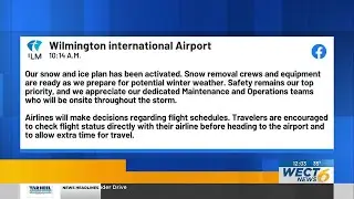 Wilmington International Airport activates snow and ice plan for winter weather