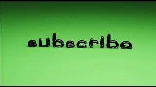 new subscribe button animation, green screen effect, black subscribe button.