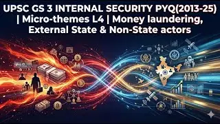 UPSC GS 3 Internal Security  PYQ(2013-25) | Micro-themes L4 |  Money laundering, State & Non-State