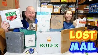 I bought 50 POUNDS of LOST MAIL + Found Designer GOODS Tag Heuer Rolex