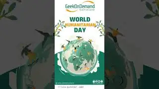 Worldhumanitarianday #geekondemand #techsupportindia #techsupport