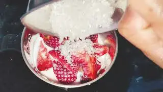 Healthy & tasty strawberry juice with ice cream😋 like share subscriber ❤️ support 🙏