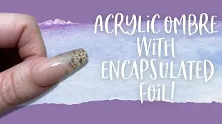 Acrylic ombre with encapsulated foil | INK London