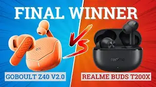 GOBOULT Z40 V2.0 против Realme Buds T200x ⚡ Полное сравнение ⚡Лучшие для музыки, басов и игр 🔥