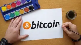 How to draw a bitcoin logo
