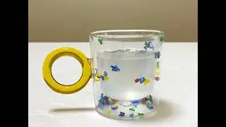 Hot sales 250ml with double wall glass cup with inner letter filling.