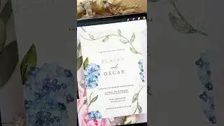 Using procreate to design wedding invitations & cards #procreate #weddinginvitation #art #digitalart