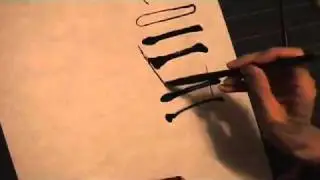 Chinese Calligraphy Lesson - Basic Brush Strokes (Chinese)