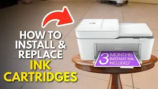 HP Deskjet 4155e & 4100 Series Printer : How to Install & Replace Ink Cartridges