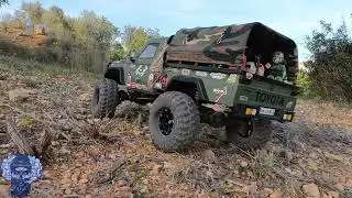 Amewi AMX ROCK RCX10 P - top of the hill - trail Adventure #12