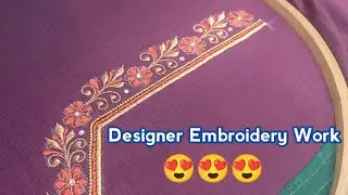 Most Popular Machine Embroidery Work ! Embroidery Stitches ! Design Trends 2026