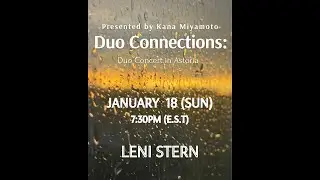 Duo Connections 1/18 7:30pm Leni Stern