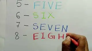 how to write ✍️✍️ 56789 with spelling