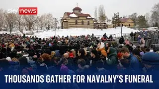 'We will never forgive': Thousands line streets of Moscow for funeral of Alexei Navalny