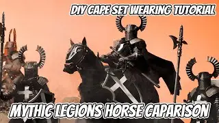【Wearing tutorial】DIY Caparison set for Mythic Legions horse! Wearing tutorial is coming!