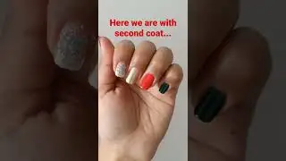 MyGlamm PopXO Mini Nail Kit- Sleighin' #popxo  #myglamm #nailpaint #ashortaday #nailart