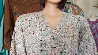 طريقة خياطة كسوة صيفية بالكول في مديل انيق🤩