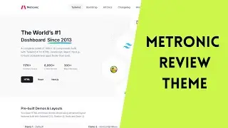 🥇 METRONIC THEME REVIEW | HTML THEME