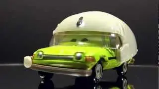 Disney Cars 2 Acer в шлеме и Профессор Z Моменты из фильма Тачки 2 Литые фигурки Mattel