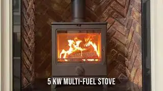 Mi-Fires Derwent Multi-Fuel Stove - 5Kw, ECODesign 2022 Ready with A+ energy rating