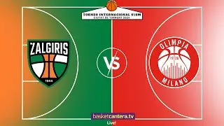 U18M.  ZALGIRIS KAUNAS vs OLIMPIA MILANO.- Torneo Internacional Junior Ciutat de Torrent 2024