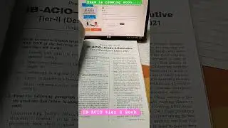 🚔IB-ACIO (intelligence bureau) tier ii book 📚📚 (descriptive & interview) #shorts #motivation