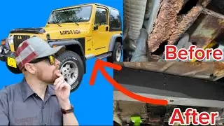 Repairing the RUSTY frame on my JEEP Wrangler TJ  - This frame is rusted BAD! Can it be Saved?