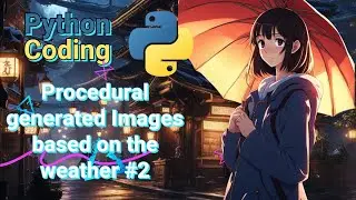Python Coding for Beginner: procedural generated Images based on an API (Weather API) Part 2