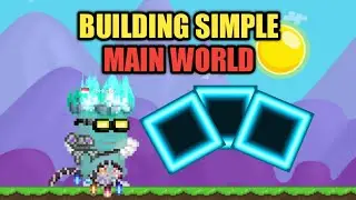 BUILDING SIMPLE MAIN WORLD DENGAN FULL GLOWY BLOCK - GROWTOPIA INDONESIA