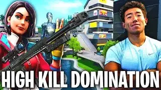 HIGH KILL SOLOS DOMINATION! NEO TILTED TOWERS!  Fortnite Battle Royale
