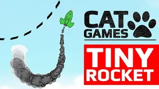 CAT GAMES - 🚀 TINY ROCKET (ENTERTAINMENT VIDEOS FOR CATS TO WATCH) 60FPS