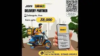Join Blinkit as Delivery Partner |Calangute, Goa  @Goa  #blinkitdelivery #blinkit #deliveryservices