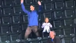 Dad Dancing at Stadium