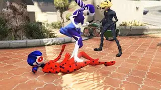 LADYBUG AND CATNOIR STREET FIGHT WITH STORMY WEATHER
