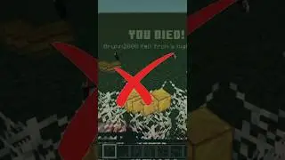 Minecraft block fall out test 🔥 || #subscribe #minecraft #shorts