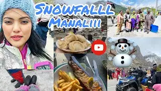 Habibiii come to Manaliii💃🙆🏻‍♀️❄️||SNOWFALL || ATAL TUNNEL|| MAY 2023