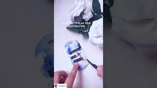 How to make luggage tag from resin / Resin Tag / Epoxy art Keychain Tutorial/ Diy Luggage tag