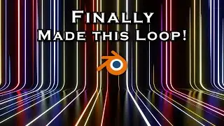 Цикл из неоновых линий дождя &mdash; урок по Blender